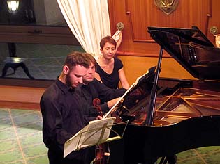 Participants concert at the 'Schlossbergklinik' in Oberstaufen